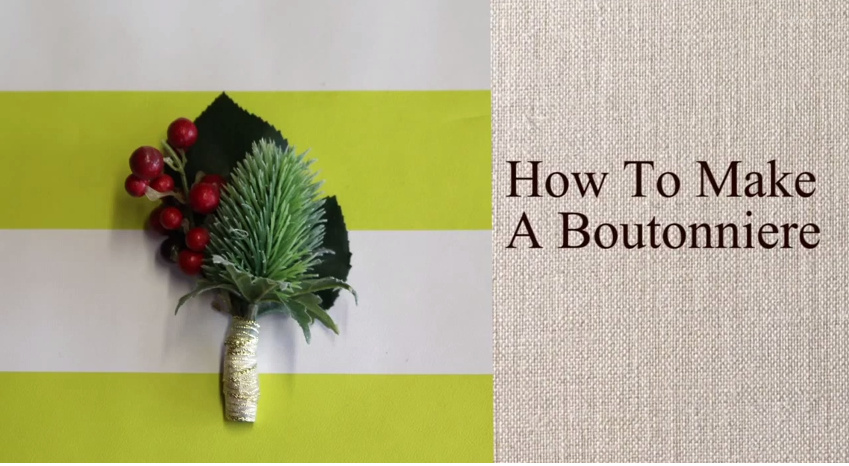 How to Make a Boutonniere