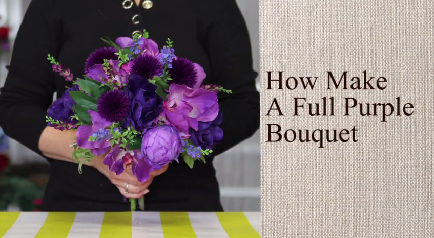 How to Make a Purple Wedding Bouquet