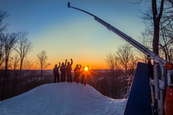 Snowmaking Sunrise